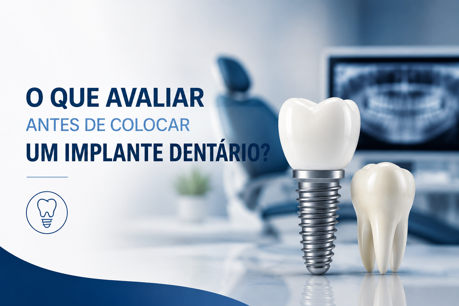 Dentista em Amargosa 3 Dentista avaliando condições para colocação de implante dentário.